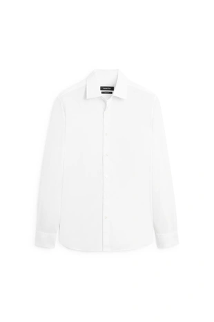 Рубашка slim fit с эластичной тканью- Заказать в России