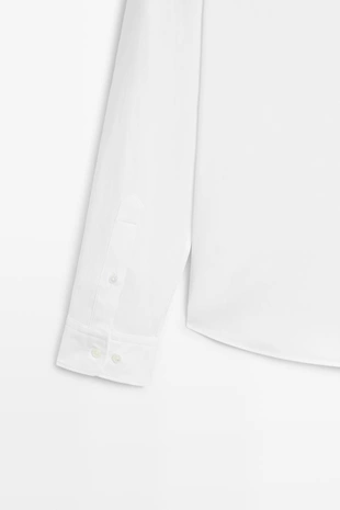 Рубашка slim fit с эластичной тканью- Заказать в России