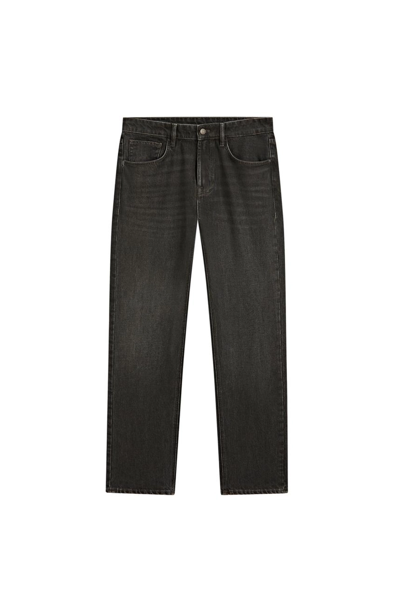 Зауженные джинсы с эффектом варки massimo dutti