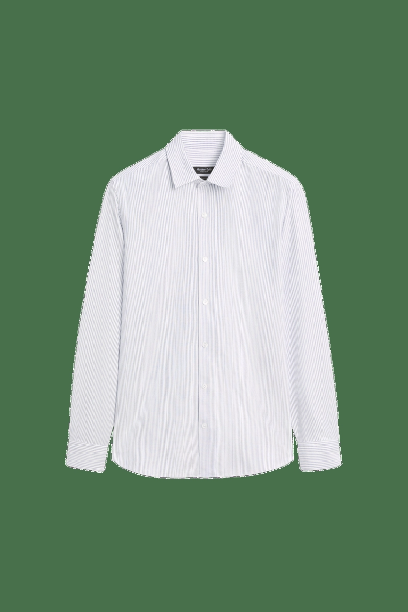 Рубашка в полоску regular fit из хлопка оксфорд