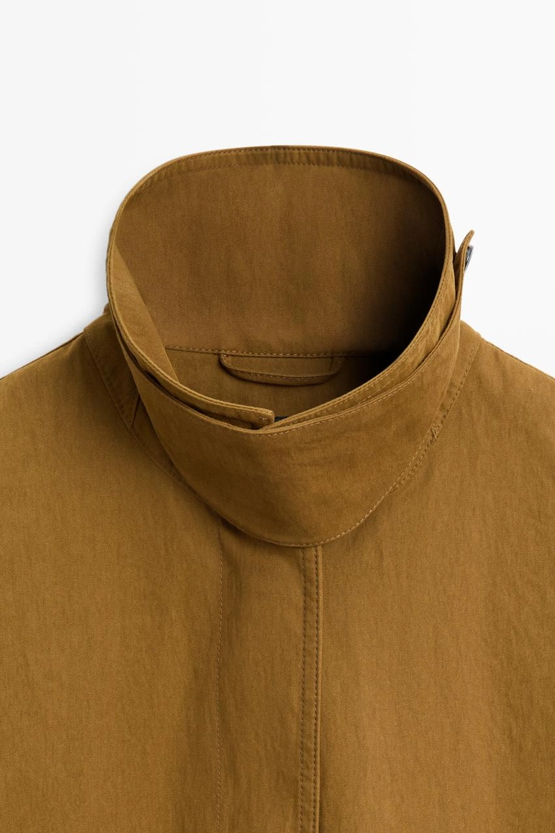 Пальто-накидка с застежкой-планкой massimo dutti