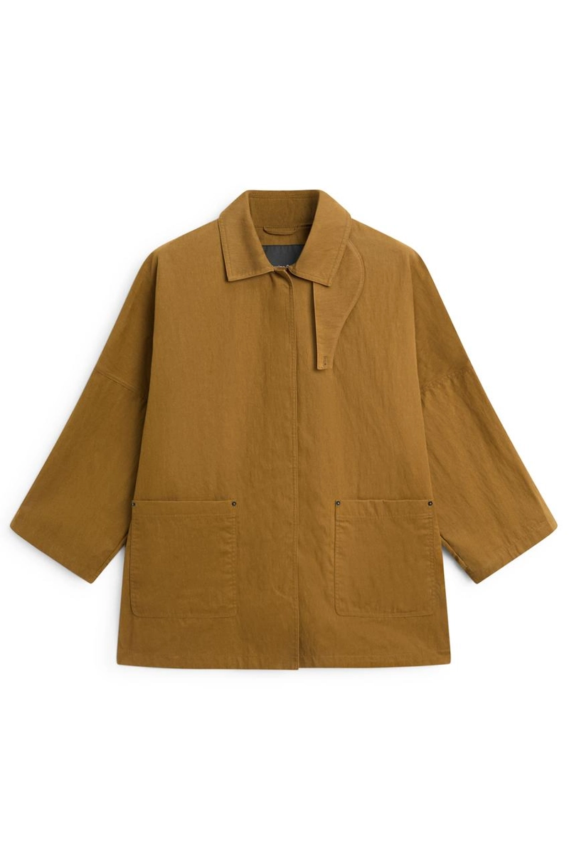 Пальто-накидка с застежкой-планкой massimo dutti