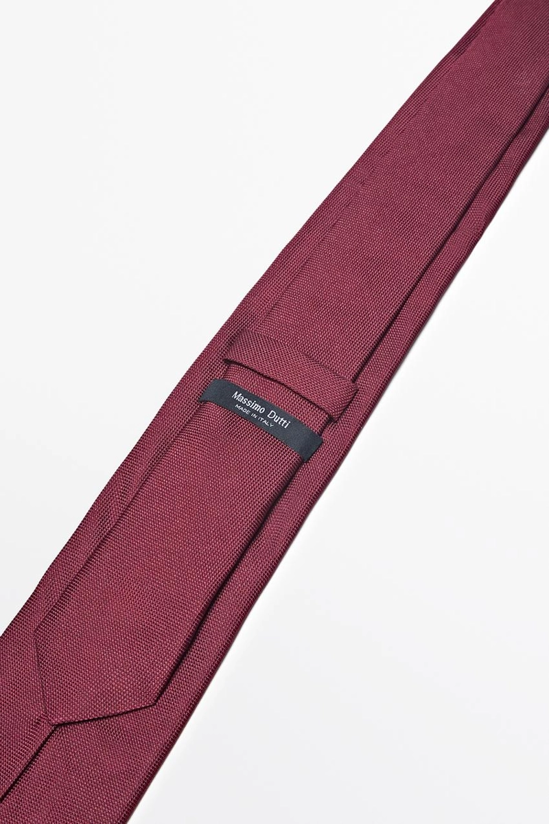 Шелковый галстук с текстурой massimo dutti