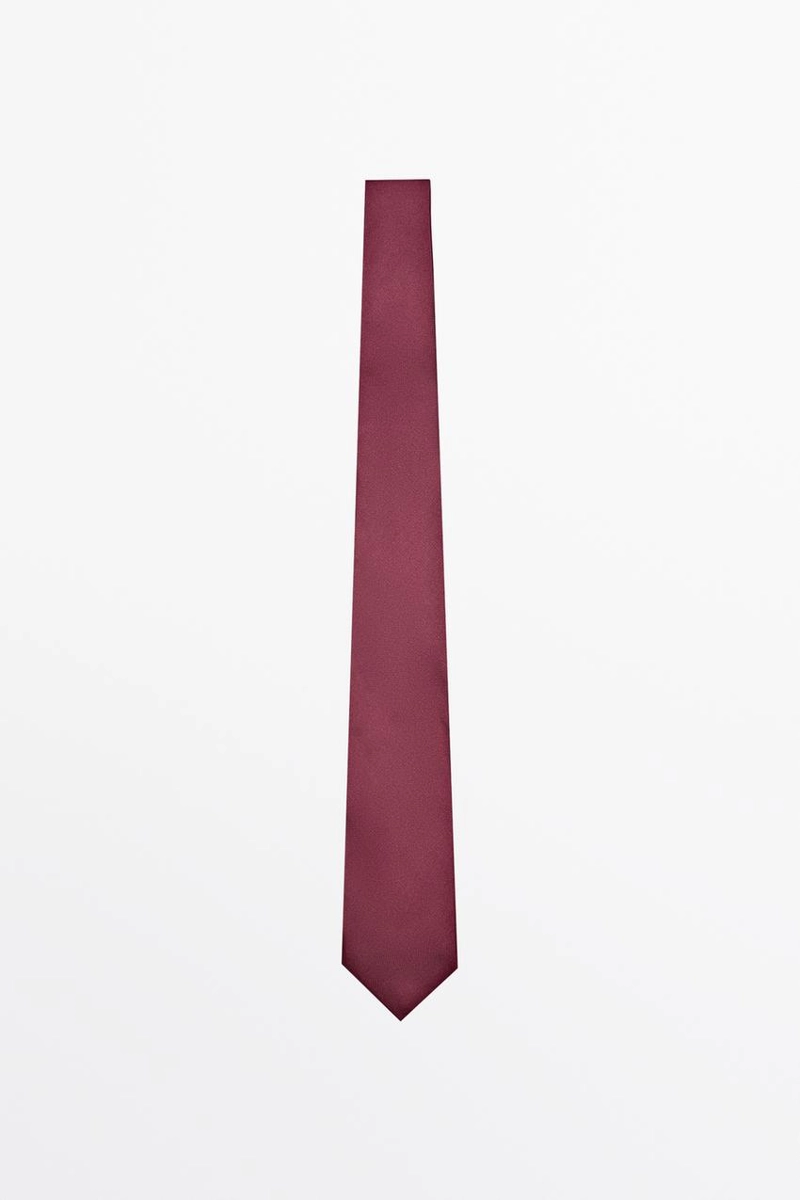 Шелковый галстук с текстурой massimo dutti