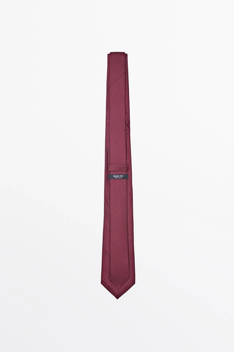 Шелковый галстук с текстурой massimo dutti