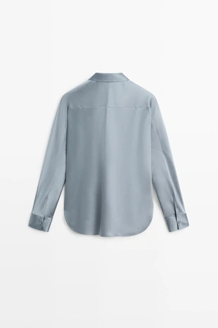 Купить Massimo Dutti Блузка из струящегося атласа