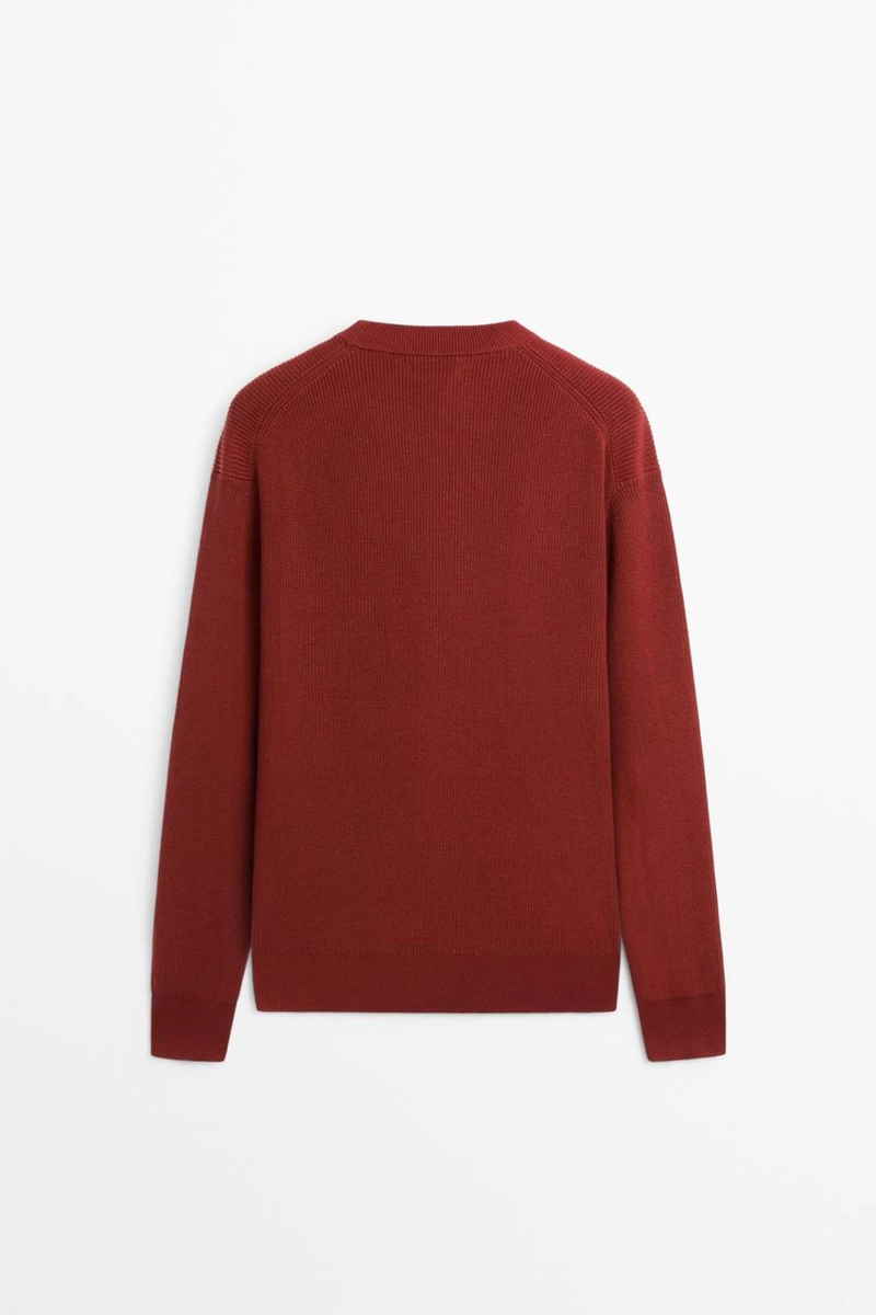 Джемпер с круглым вырезом massimo dutti