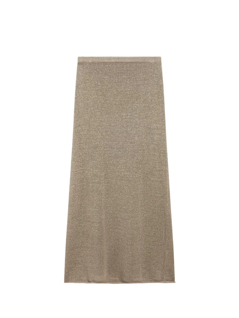 Расклешённая вязаная координированная юбка