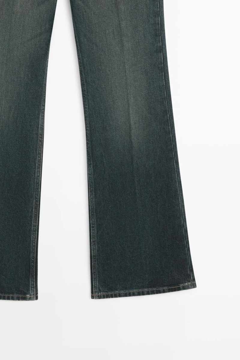 Джинсы клеш средней посадки
