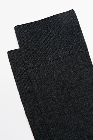CHARCOAL | 2672/320/801 - Massimo Dutti Ребристые носки