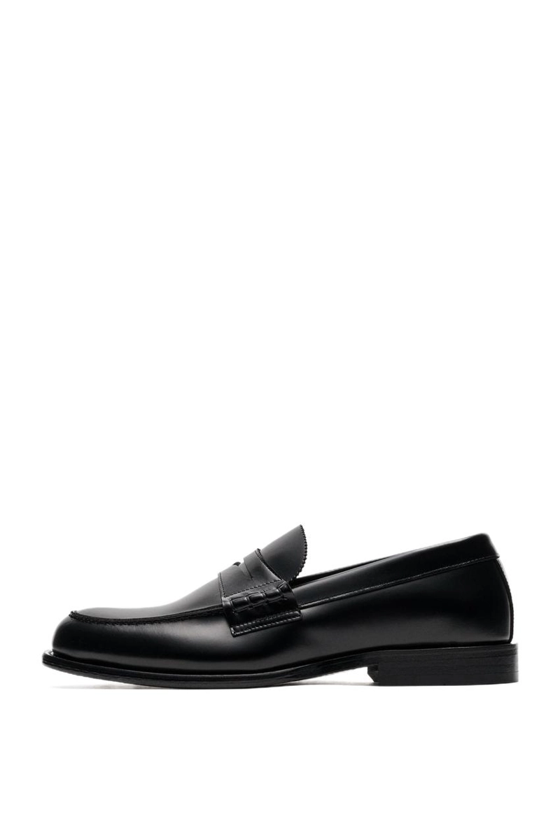 Кожаные лоферы с монетницей massimo dutti