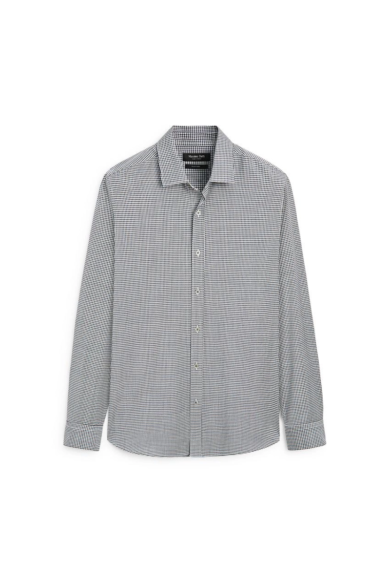 Рубашка в клетку из 100% шерсти regular fit