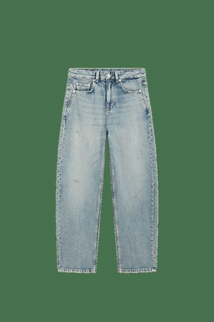 Mid-waist barrel fit jeans- Заказать в России