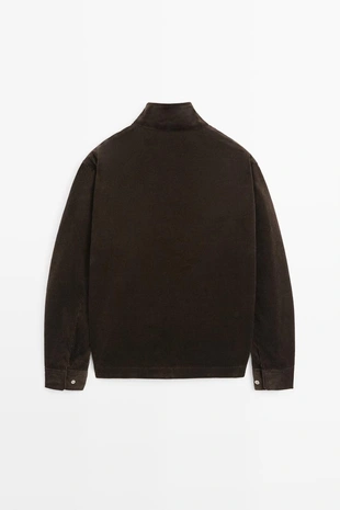 Вельветовая рубашка overshirt с карманами- Заказать в России