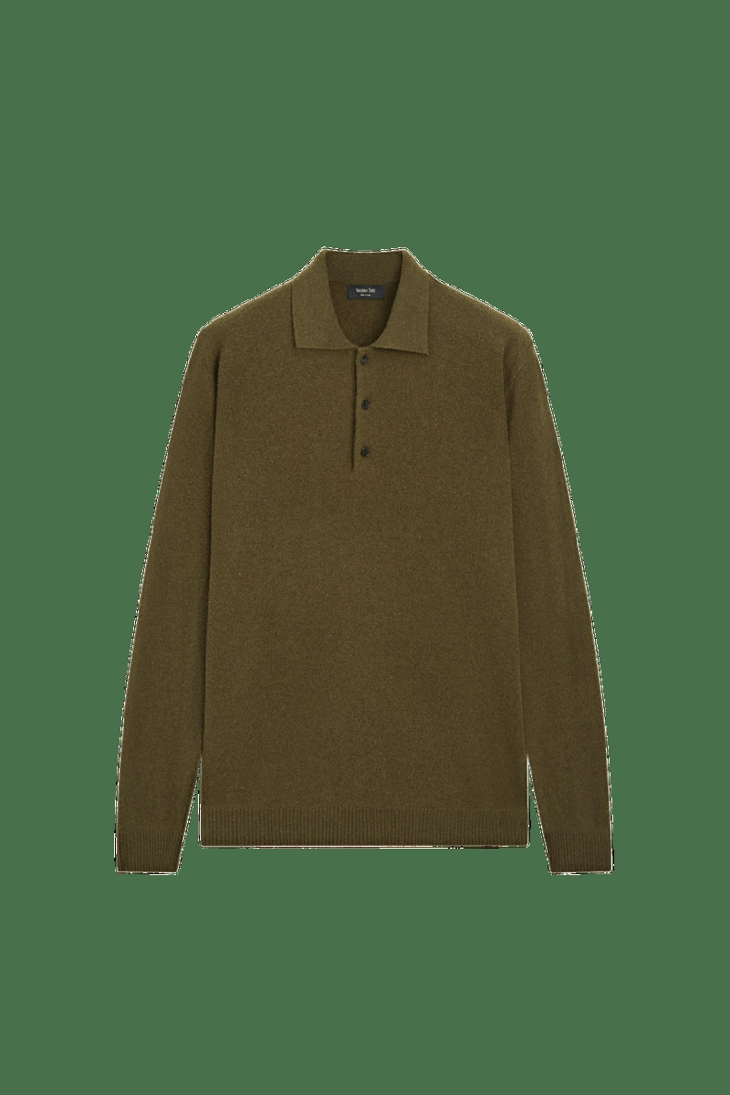 Поло-свитер из смеси шерсти и кашемира massimo dutti