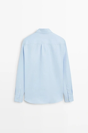 Рубашка regular fit из 100% хлопка oxford- Заказать в России