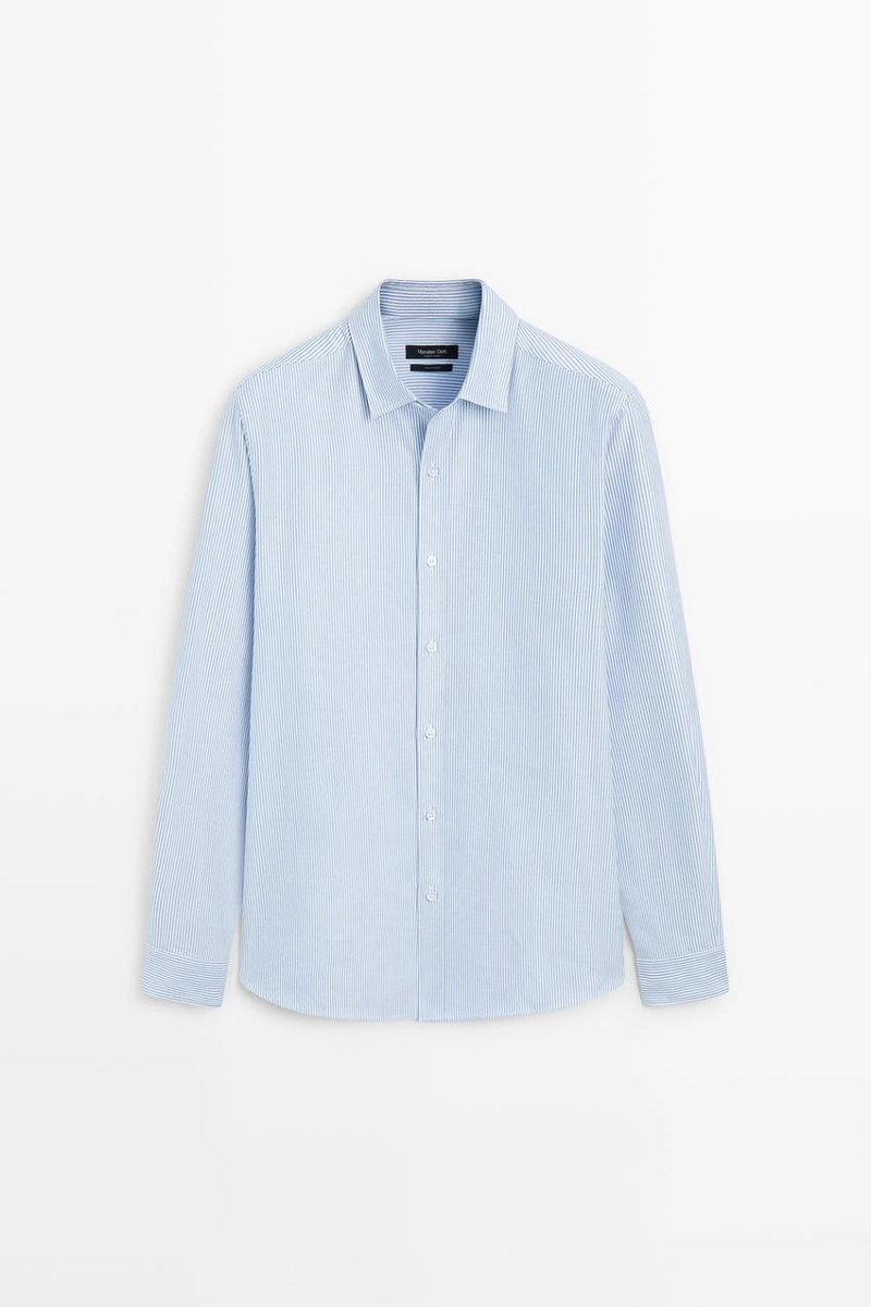 Рубашка regular fit в полоску oxford
