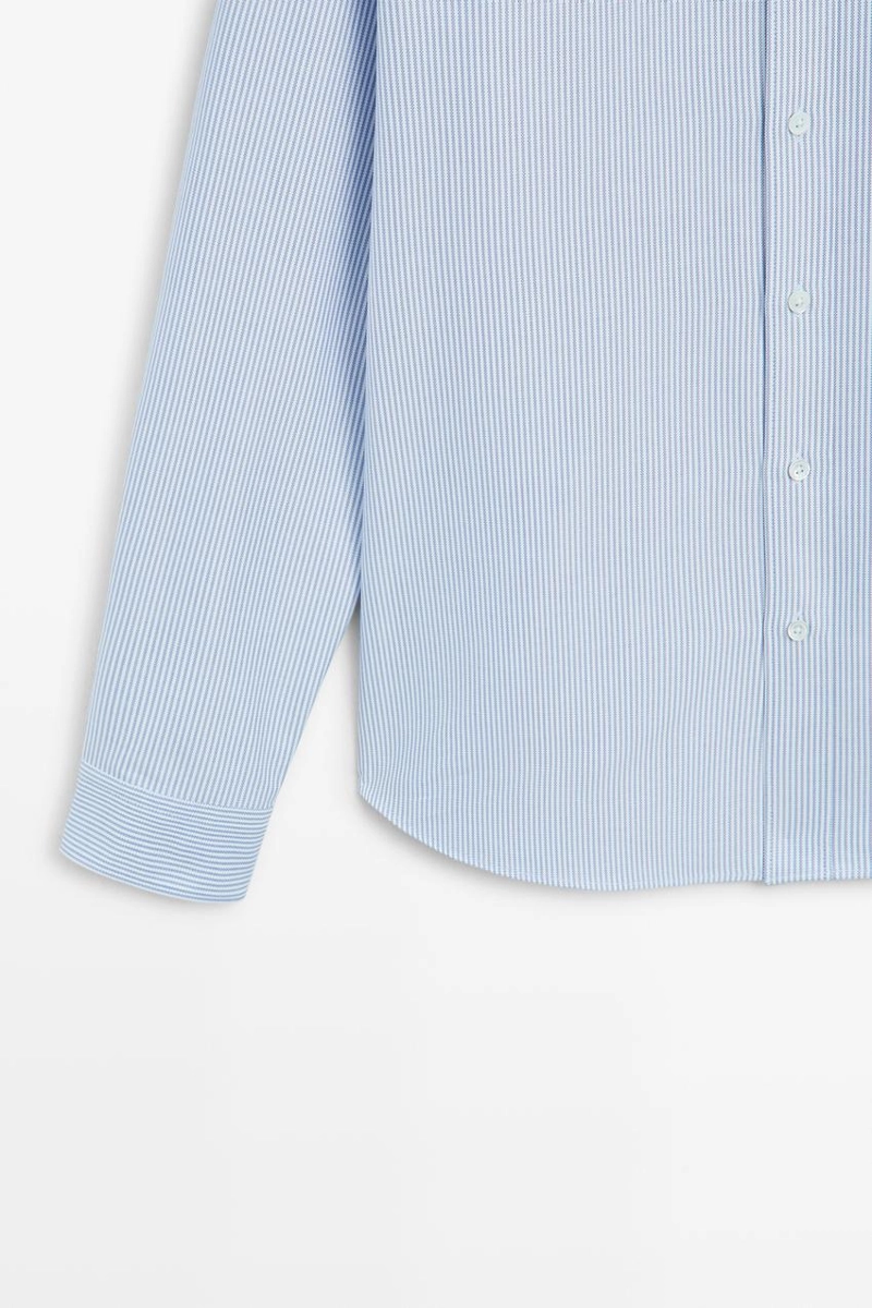 Рубашка regular fit в полоску oxford