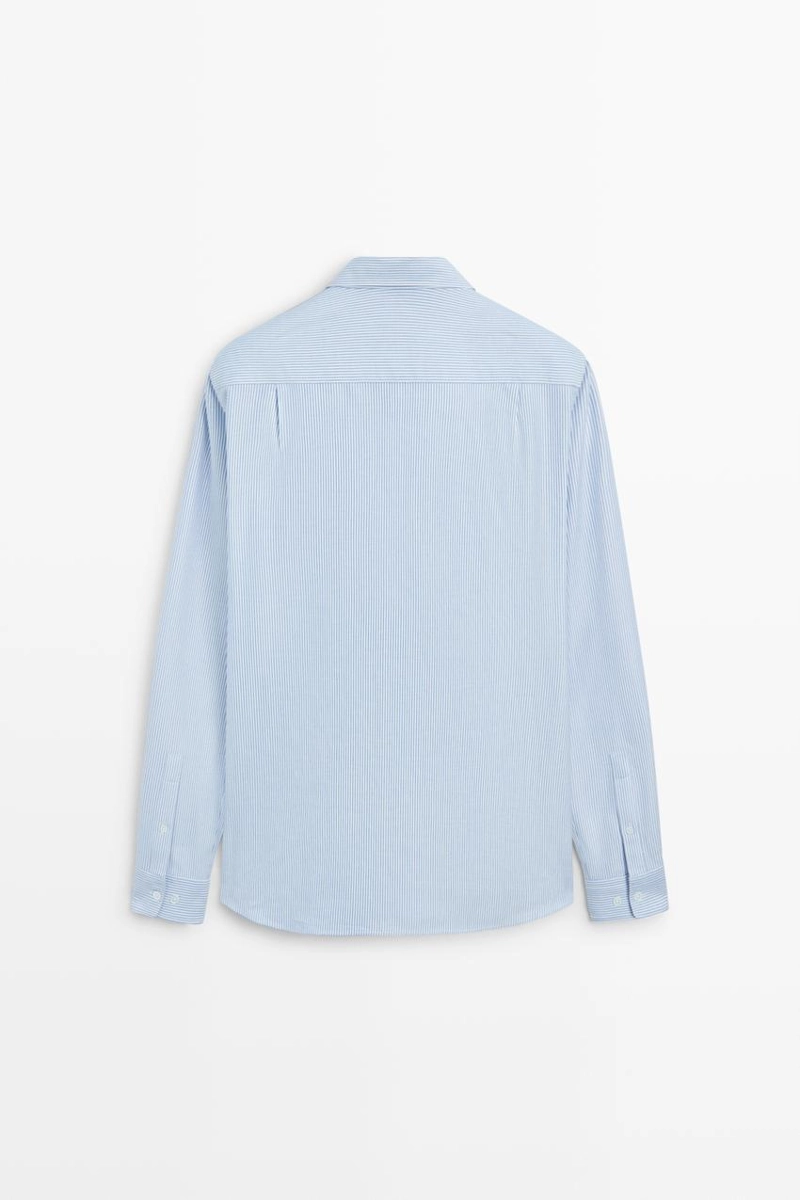 Рубашка regular fit в полоску oxford