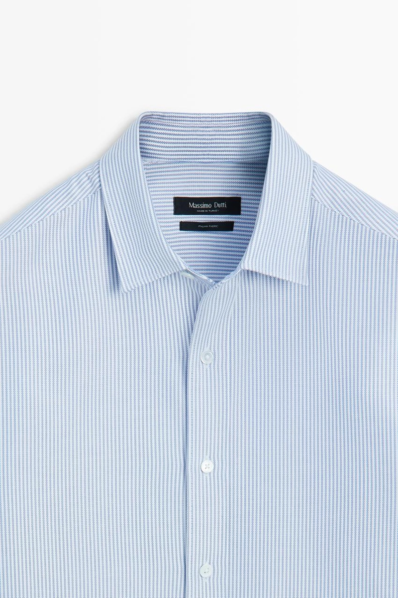 Рубашка regular fit в полоску oxford