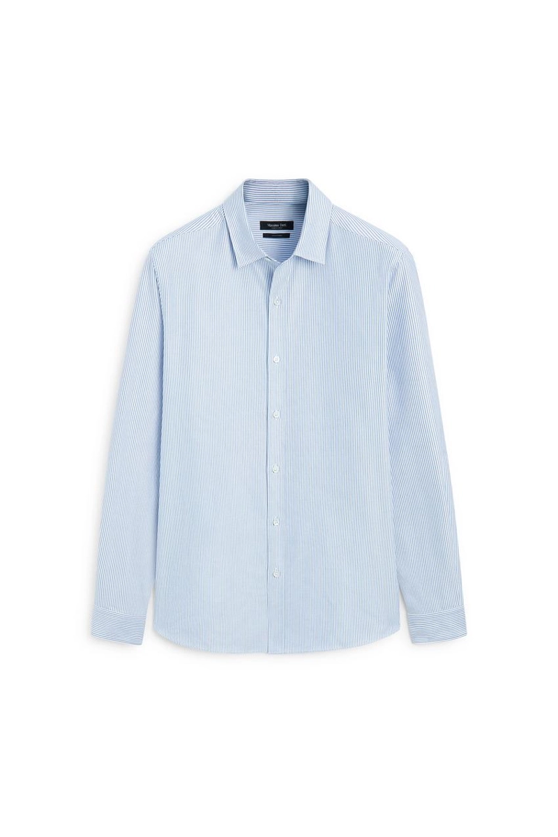 Рубашка regular fit в полоску oxford