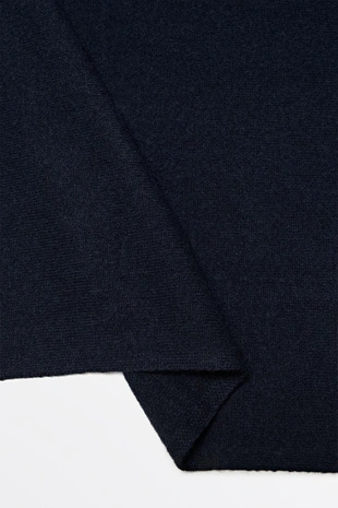 NAVY BLUE | 6306/858/401 - Massimo Dutti Шарф из тонкого трикотажа из смеси шерсти и кашемира