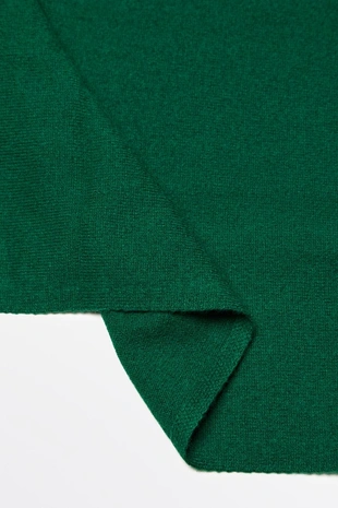 GREEN | 6306/858/500 - Massimo Dutti Шарф из гладкого тонкого трикотажа из смеси шерсти и кашемира