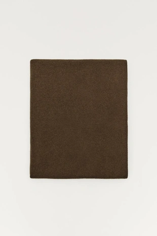 Caramel | 6306/858/732 - Massimo Dutti Шарф из гладкого тонкого трикотажа из смеси шерсти и кашемира