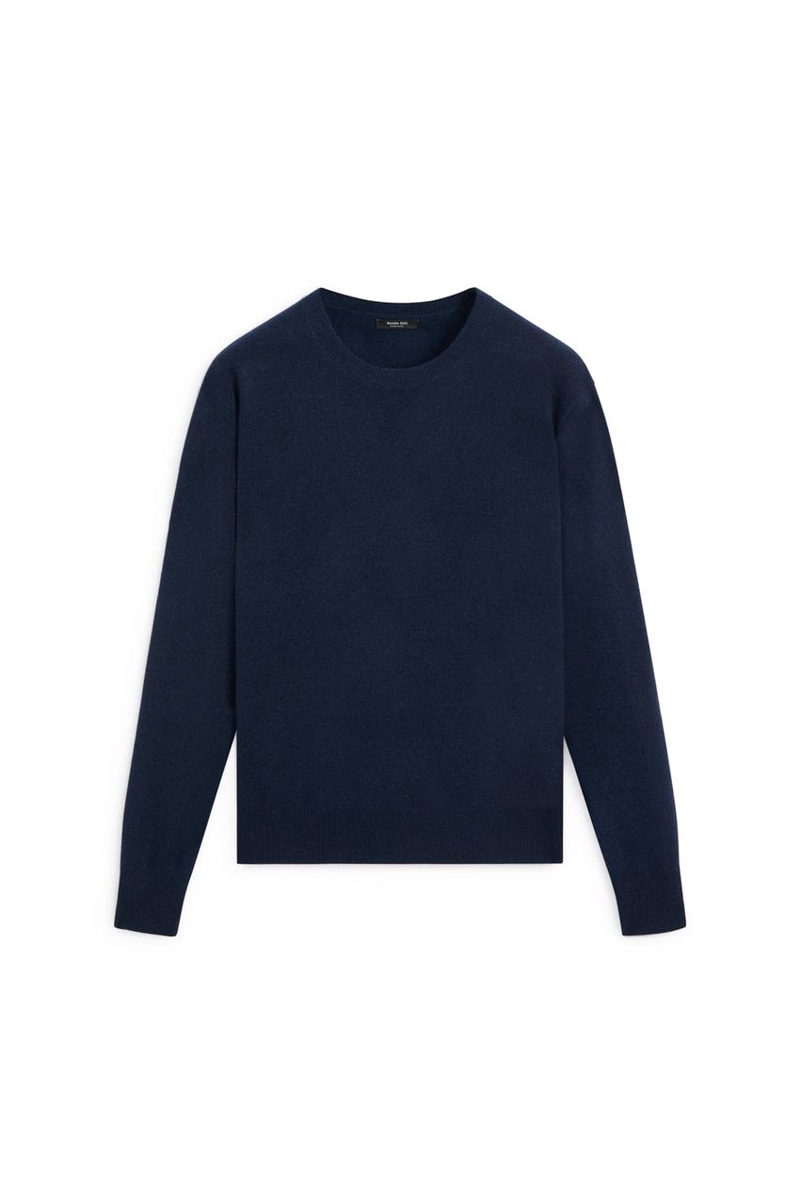 Вязаный пуловер из смеси шерсти с круглым вырезом