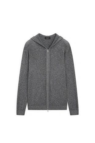 Купить Massimo Dutti Вязаный кардиган с капюшоном из шерстяной смеси