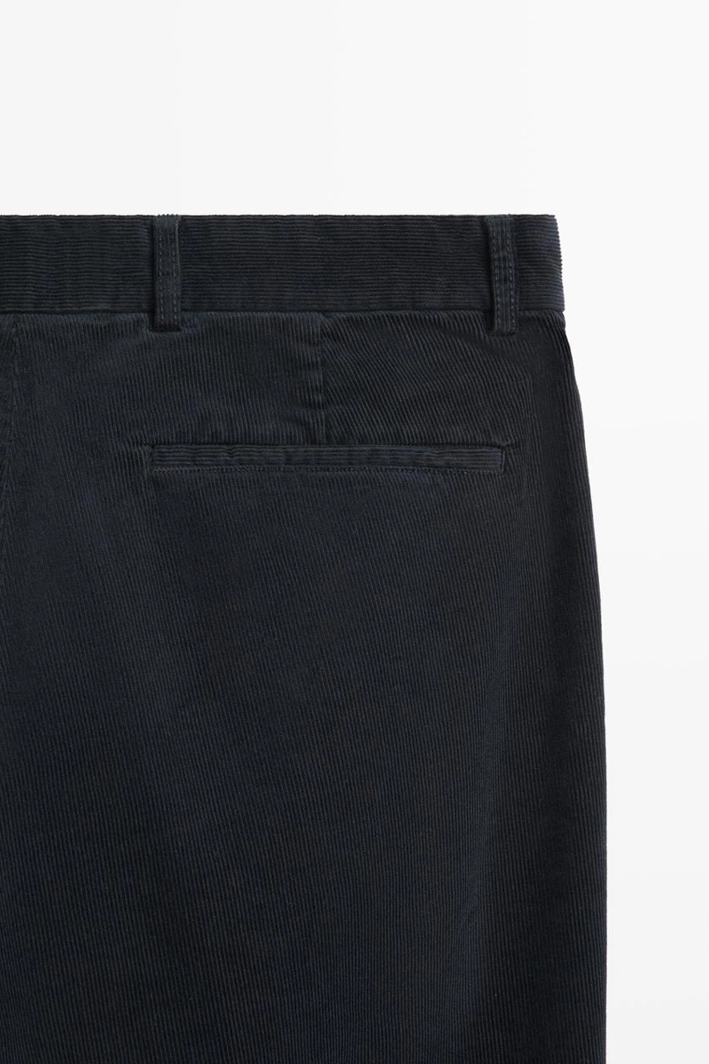 Узкие вельветовые брюки massimo dutti