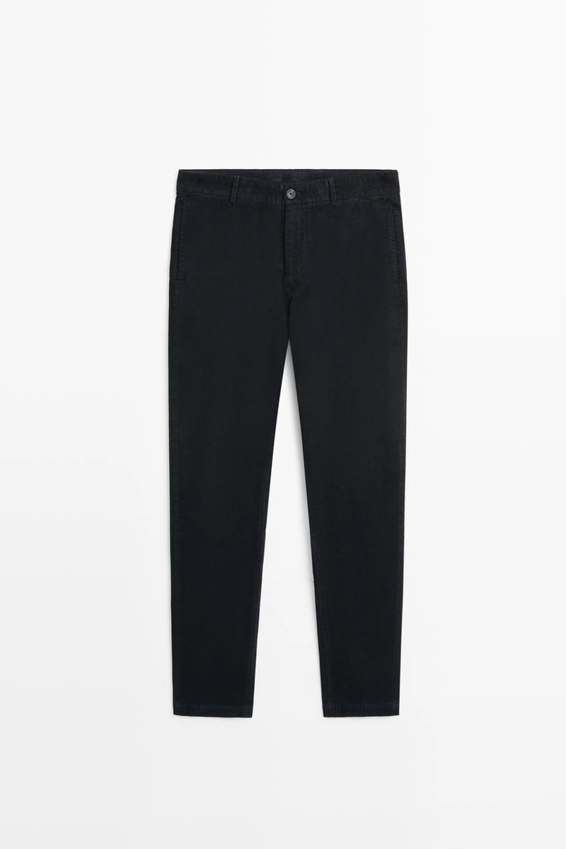 Узкие вельветовые брюки massimo dutti