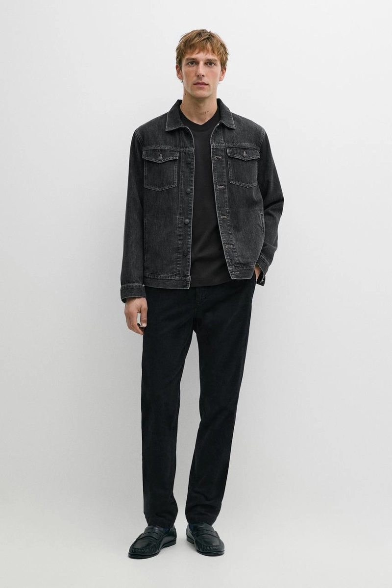 Узкие вельветовые брюки massimo dutti