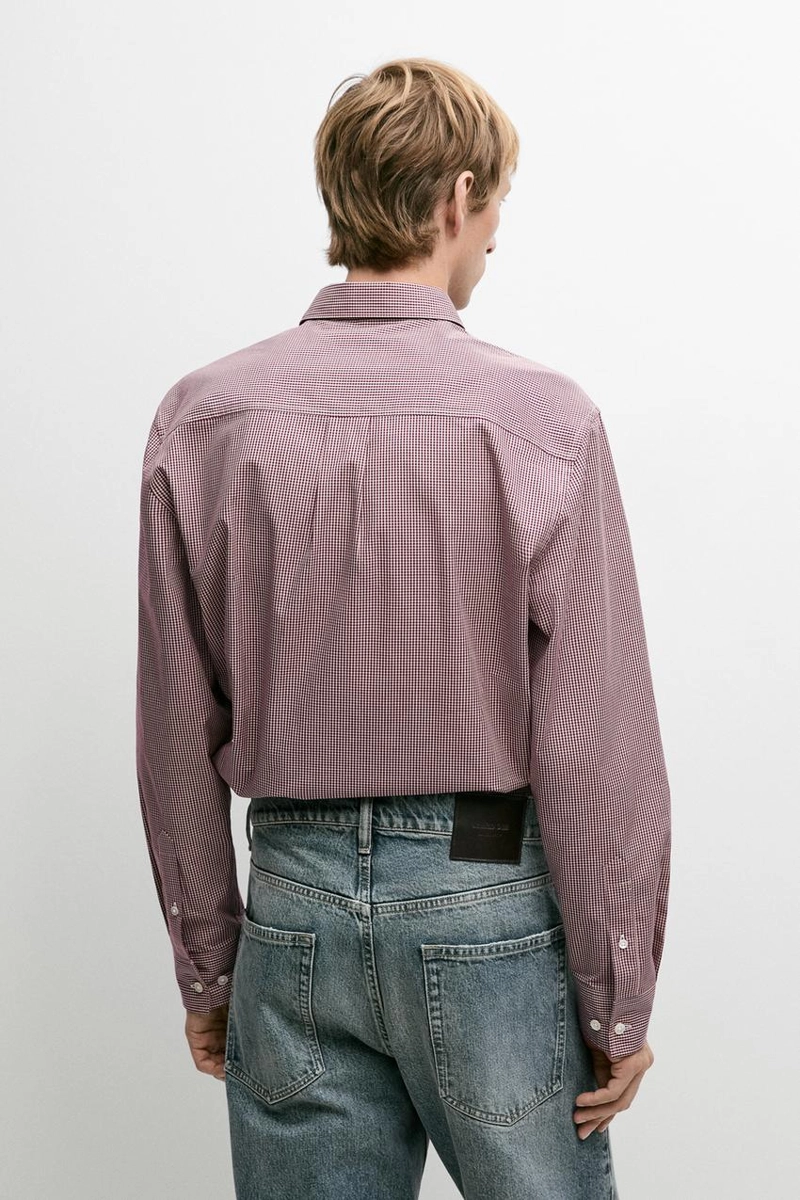 Рубашка в клетку regular fit