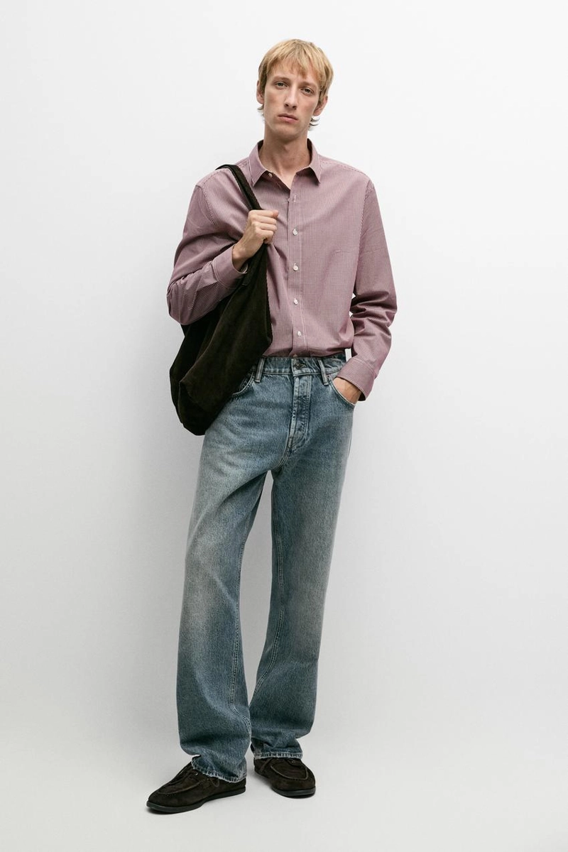 Рубашка в клетку regular fit