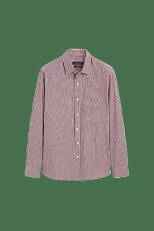 Рубашка в клетку regular fit- Заказать в России