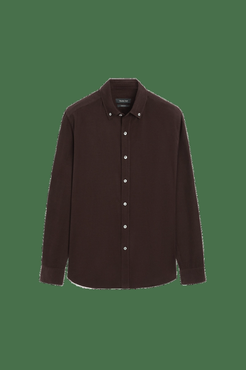 Рубашка из замшевого вельвета regular fit