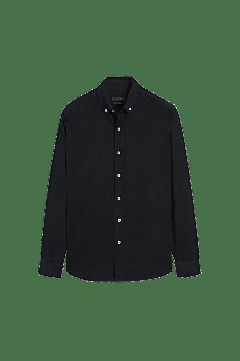 Рубашка из замши в игольчатом вельвете regular fit