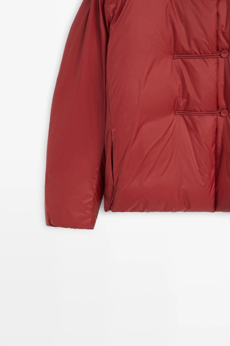 Пуховик с завязками
