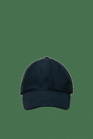 NAVY BLUE | 2686/330/401 - Massimo Dutti Кепка из замшевой кожи