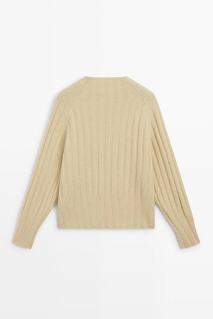 Vanilla | 5707/565/726 - Massimo Dutti Свитер с имитацией водолазки из 100% кашемира