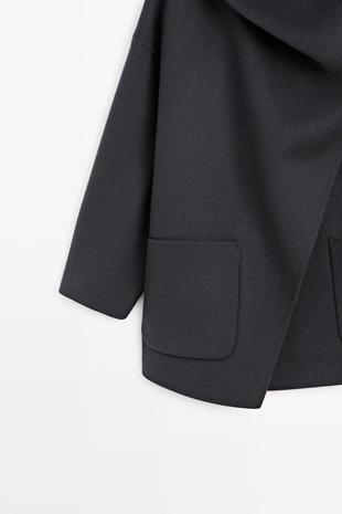 Купить Massimo Dutti Пальто средней длины с шарфом