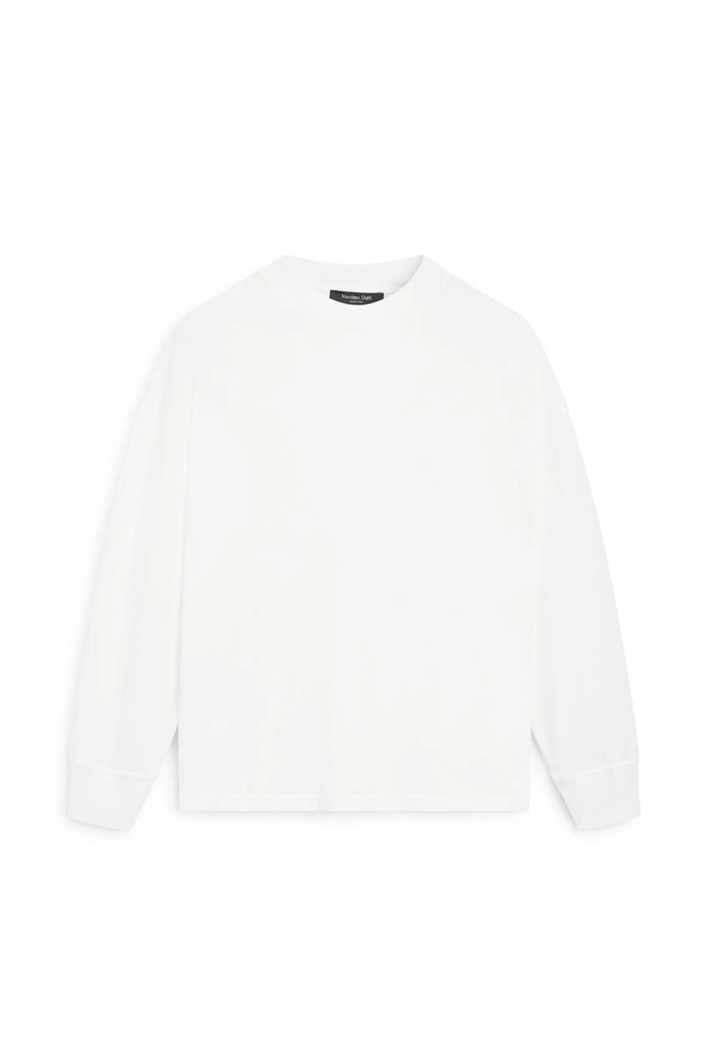 Футболка с длинным рукавом и круглым вырезом massimo dutti