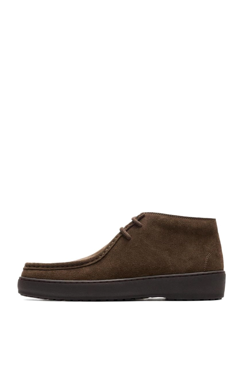 Ботинки из замшевой кожи massimo dutti