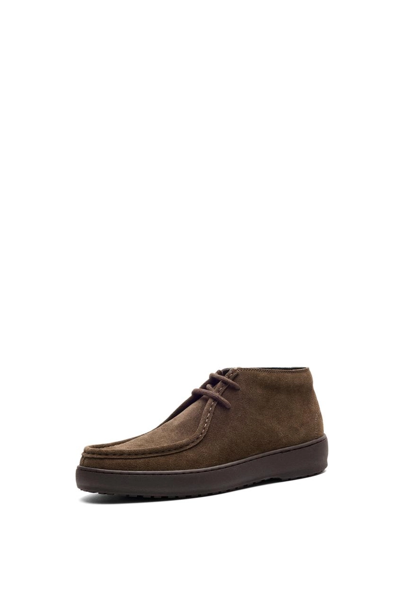 Ботинки из замшевой кожи massimo dutti