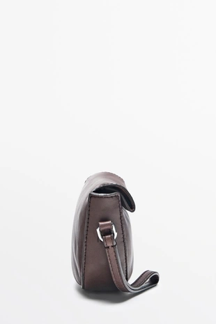 Купить Massimo Dutti Мини-сумка через плечо из наппы