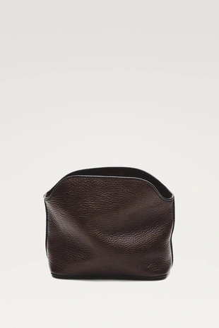 BROWN | 4656/646/700 - Massimo Dutti Мини сумка из кожи наппа