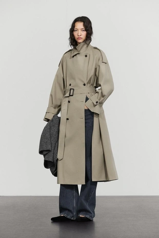 Двубортный тренч massimo dutti- Заказать в России