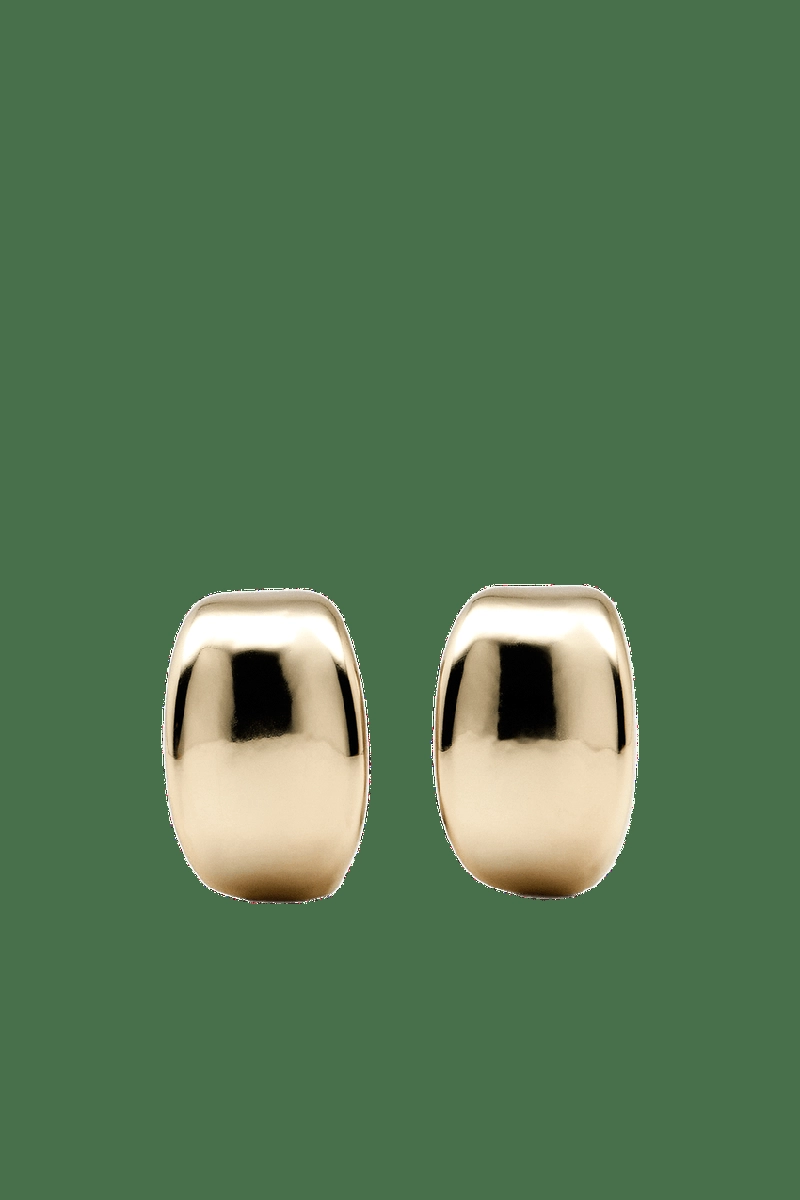 Серьги-кольца с изогнутым дизайном massimo dutti