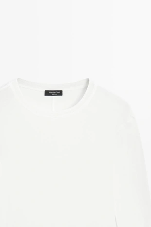 Футболка с длинными рукавами и деталями манжет от massimo dutti- Заказать в России